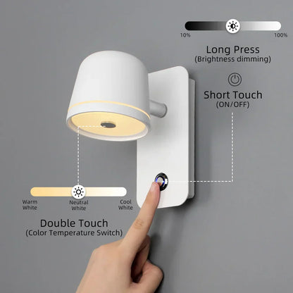 Dimmable Touch LED Wall Lamp