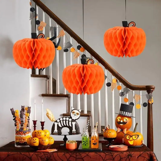 Paper Pumpkin Party Decorations