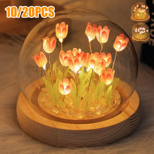 Tulip Night Light – Battery Operated LED Table Lamp